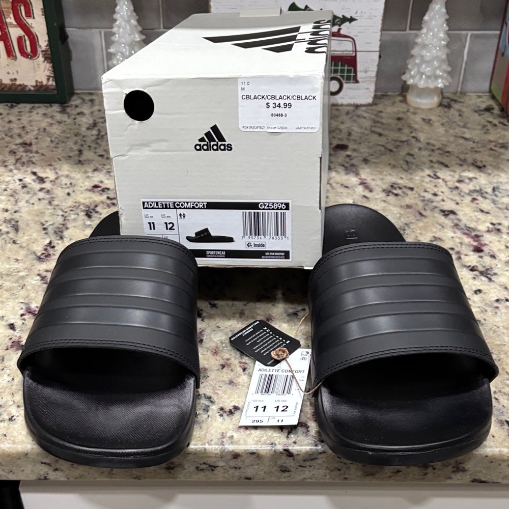 Adidas Black Adilette Comfort Slides men’s slides
